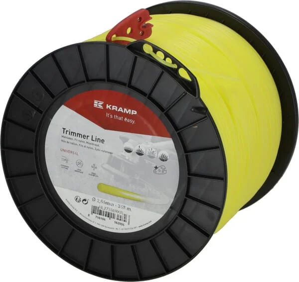 Kramp - NL27358RKR - Schneidfaden Für Trimmer Diameter 2,65 mm 358 m Mit Rundem Profil, Gelb, Kramp