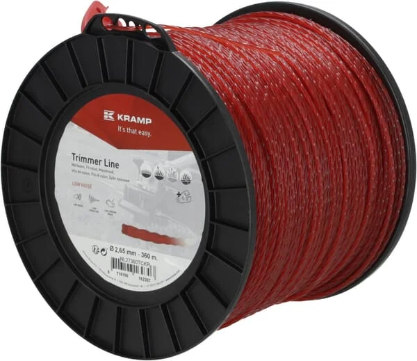 Kramp - NL27360TCKR - Trimmer-Schnur Diameter 2,65 mm 360 m Gedreht Silent Rot Kramp