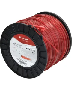 Kramp - NL30221SKR - Trimmer-Schnur Diameter 3 mm 221 m Quadratisch Rot Kramp