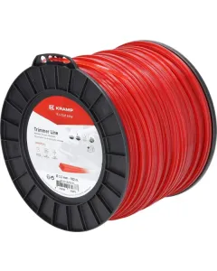 Kramp - NL33182SKR - Trimmer-Schnur Diameter 3,3 mm 182 m Quadratisch Rot Kramp