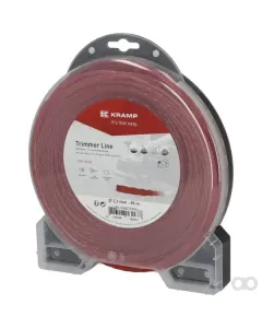 Kramp - NL3346TCKR - Trimmer-Schnur Diameter 3,3 mm 46 m Gedreht Leise Rot Kramp