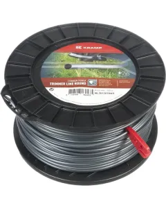 Kramp - NL35120TRKR - Trimmer-Schnur Diameter 3,5 mm 120 m Rund Titanium Power Grau Kramp