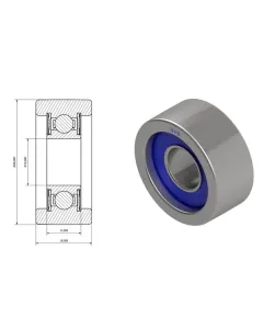 Kramp - NWB20685 - Rolle 15x40x18 mm Kramp