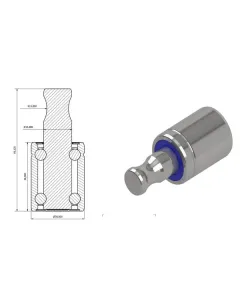Kramp - NWB20715 - Lager Fuer Druckrolle
