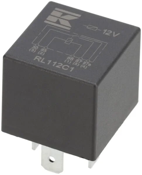 Kramp - RL112C1 - Mini-Relais 12V, Wechsler, 30A/40A, Ohne Halter