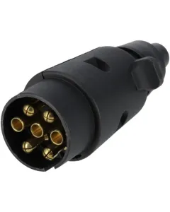 Kramp - TR00001KR - Anhängerstecker 7-Polig Kunststoff 12V Schraubklemmen