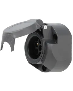 Kramp - TR00003KR - Anhängerkupplungssteckdose 7-Polig Kunststoff 12V Schraubklemmen
