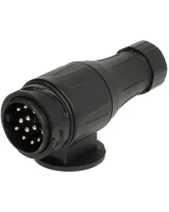 Kramp - TR00005KR - Anhängerkupplungsstecker 13-Polig Kunststoff 12V Langtyp Schraubklemmen