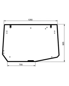Kramp - V36661510N - Heckfenster