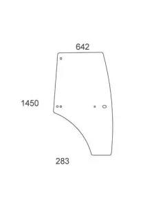 Kramp - VA431585N - Komplette Tuerverglasung