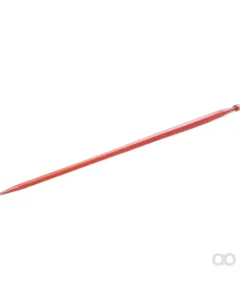 Kverneland - KK221154 - Laderzinke Gerade Vierkantprofil 36x1400 mm Spitzzinke mit M20x1.5 mm Mutter Rot Kverneland