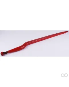Kverneland - KK221177 - Silagezinke Abgewinkelt 56 mm Vierkantprofil 35x920 mm Spitzzinke mit M20x1.5 mm Mutter Rot Kverneland