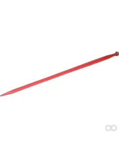 Kverneland - KK241163A - Laderzinke Gerade Vierkantprofil 45x1400 mm Spitzzinke mit M30x2 mm Mutter Rot Kverneland