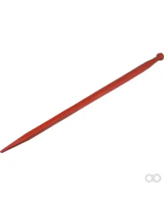 Kverneland - KK241166A - Laderzinke Gerade Vierkantprofil 45x1100 mm Spitzzinke mit M30x2 mm Mutter Rot Kverneland