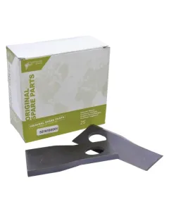 Kverneland Taarup - KT5514100001 - Mähwerk-Messer Links 105x48x4mm Ovales Loch 23,0x20,5 mm Geeignet Für Kverneland Taarup, 25 Stück