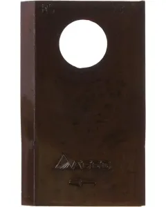 Lely - 4122014780 - Maehwerk-Messer Rechts 83x49x5mm Bohrung Diameter 18,50 mm Geeignet fuer Lely