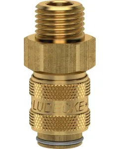 Lüdecke - ESM38A - Q-Rel Kupplung mit 3/8" BSP Außengewinde
