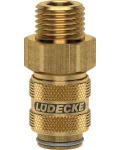 Lüdecke - ESM38AAB - Q-Rel Kupplung mit 3/8" BSP Außengewinde