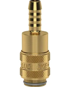 Lüdecke - ESM6T - Schnellkupplung mit 6 mm Schlauchanschluss
