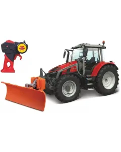 Maisto - MA82724 - Massey Ferguson 5SD.145 Traktor Mit Schneepflug 2,4GHZ