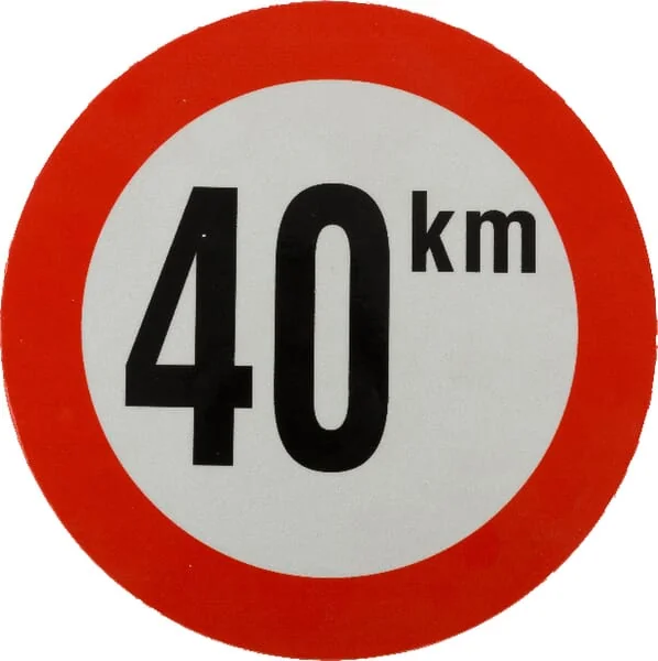 Mazon - WB69108 - Aufkleber 40 km Belgien 150 mm