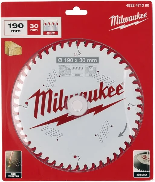 Milwaukee - 4932471380 - Kreissaegeblatt 190/30mm Z48