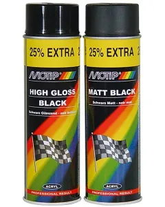 Motip - 04005 - Lack Schwarz Hochglaenzend, 500 ml