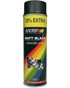 Motip - 04006 - Lack Schwarz Matt, 500 ml
