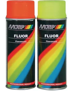 Motip - 04020 - Fluoreszierende Farbe Rot/Orange, 400 ml