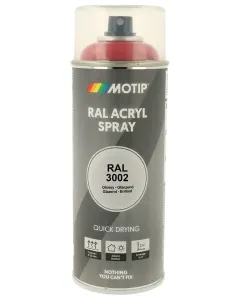 Motip - 07096 - RAL 3002 Acrylspray Karminrot