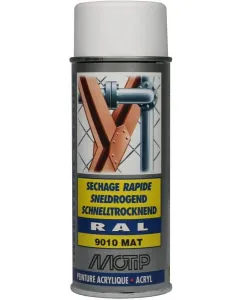 Motip - 07166 - Acrylspray RAL 9010 Reinweiss