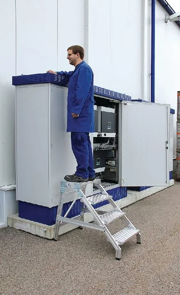 Munk - 50174GST - Aluminiumtreppe, 4 Stufen