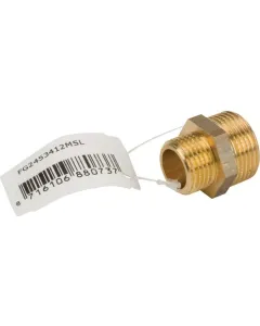MZ - FG2453412MSL - Messing-Nippel 2x M 3/4" x 1/2"