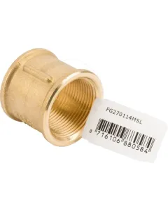 MZ - FG270114MSL - Messing-Kupplung 2x F 1 1/4"