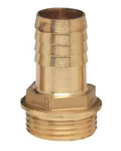 MZ - FG521220MS - Messing-Schlauchverbinder 20mm x M 1/2"