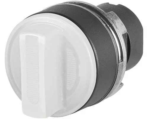 New Elfin - 020SMTLOB - Drehschalter, Beleuchtet, Weiss, 3-Stellung, Cam O
