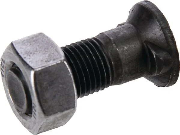 Non Branded - 1212535CO - Pflugschraube & Mutter M12x35, 2 Nasen