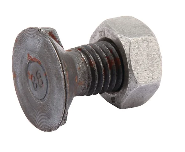 Non Branded - 14352N - Pflugschraube & Mutter M14x35, 2 Nase DIN11014 Kl. 8.8