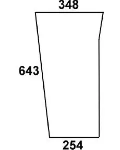 Non Branded - 3901104M1N - Untere Windschutzscheibe