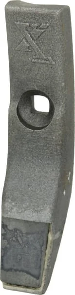 Non Branded - 498382N - Grubberschar 245x50x25mm, Gehaertet, Gebogen, 2-Loch