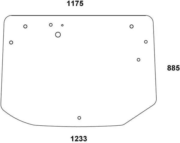 Non Branded - 737812050080N - Heckfenster