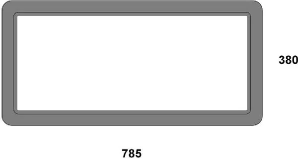 Non Branded - 931812011660N - Heckfenster
