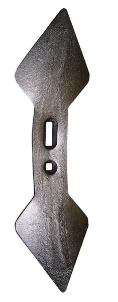 Non Branded - CP2822 - Gruber-Pflugschar 450x135x19mm, Zweiseitig, Gebogen, 2 Loecher