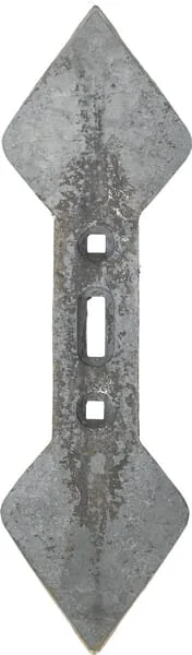 Non Branded - CP489071 - Konica Kultivatorzinke 450x135x19,5 mm, Zweiseitig, Gebogen, 3 Löcher