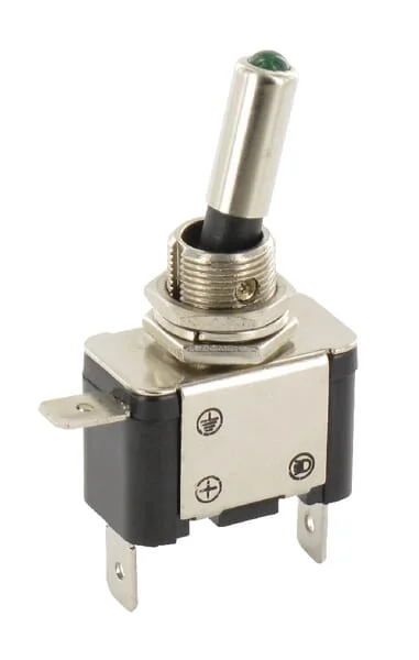 Non Branded - EL192226 - Kippschalter Ein/Aus mit Gruener LED