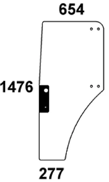 Non Branded - ER047314N - Glas in der Tuer