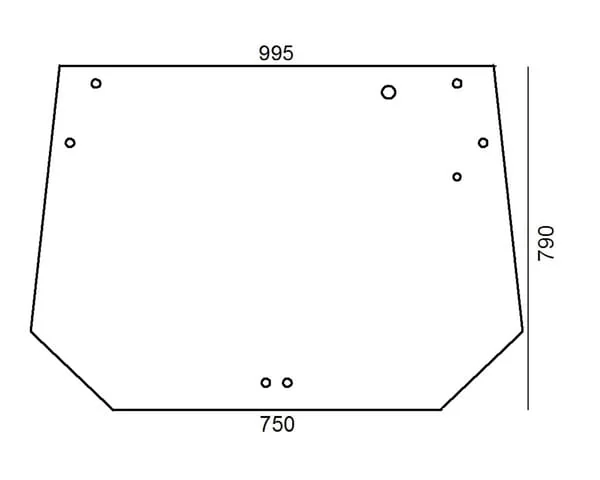 Non Branded - H149810050020N - Heckfenster