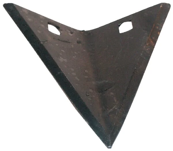 Non Branded - HA006670N - Haeufelpflugspitze 120x125x5mm Flach 2-Loch Geeignet Fuer Hassia