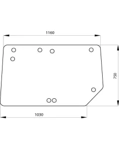 Non Branded - RT6005023210N - Oberes Hinteres Fenster