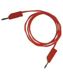Non Branded - SML100RN - Kabel 2x Stecker 4mm Rot 1m